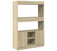 (sonoma oak, 92 x 33 x 140 cm) vidaXL Highboard Sideboard Storage Organiser Cabinet Cupboard Engineered Wood