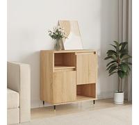 Sonoma Oak Credenza 60x35x70 cm - Stylish Multi-Functional Storage Cabinet for Entryway Kitchen Living Room - Space-Saving for Daily Essentials