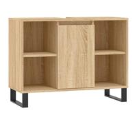 Vidaxl Bathroom Cabinet Sonoma Oak 80X33X60 Cm Engineered Wood, Brown