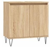 Vidaxl Bathroom Cabinet Sonoma Oak 58X33X60 Cm Engineered Wood, Brown