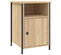 (sonoma oak) vidaXL Bedside Cabinet Bedside Table Side Table Sonoma Oak Engineered Wood