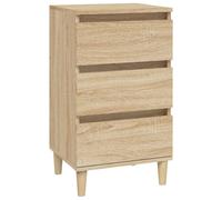 vidaXL Bedside Cabinet Sonoma Oak 40x35x70 cm Engineered Wood