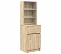 vidaXL Bedside Cabinet Sonoma Oak 39x35x125 cm Engineered Wood