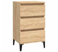 vidaXL Bedside Cabinet, Bedside Table Nightstand Side Table Bed Cabinet, Bedroom Side Cabinet with Storage, Modern Style, Sonoma Oak Engineered Wood
