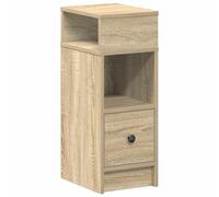 vidaXL Bedside Cabinet with Drawer Sonoma Oak 25x31x66 cm