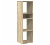 (sonoma oak) vidaXL Book Cabinet Highboard Book Rack Display Storage Shelf Engineered Wood
