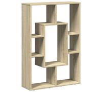 vidaXL Bookcase Sonoma Oak 63x20x90 cm Engineered Wood