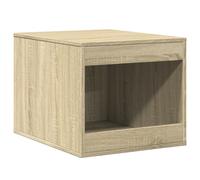 Cat Litter Box Enclosure Furniture Indoor Cat House Cabinet 47cm Oak
