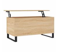 vidaXL Coffee Table Sonoma Oak 90x44.5x45 cm Engineered Wood - Brown, Brown