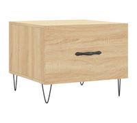 (sonoma oak) vidaXL Coffee Table Side Table Sofa Couch Tea Table White Engineered Wood