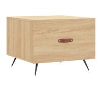 (sonoma oak) vidaXL Coffee Table Side Table Sofa Table High Gloss White Engineered Wood