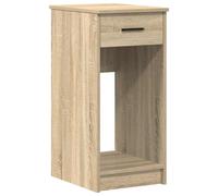 vidaXL computer tower stand with drawer - sonoma oak engineered wood 35x45x77 cm - multifunctional storage unit/side table suitable for office/living room use