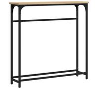 vidaXL Console Table Sonoma Oak 75x19.5x75 cm Engineered Wood