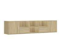 (sonoma oak) vidaXL Corner Cabinet Corner Shelf Unit Bookcase Book Shelf Engineered Wood