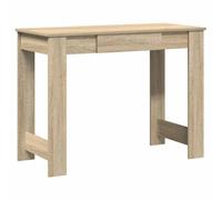 (sonoma oak) vidaXL Desk Concrete Grey 100x45x75 cm Engineered Wood office desk study desk