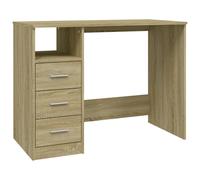 (sonoma oak) vidaXL Desk with Drawers Engineered Wood Standing Desk Furniture Multi Colours