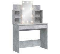 (sonoma oak) vidaXL Dressing Table Makeup Vanity Desk Cosmetic Table with LED Lights Black