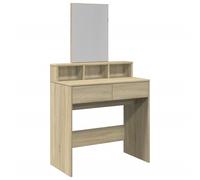 (sonoma oak) vidaXL Dressing Table with Mirror Cosmetic Table Vanity Desk Makeup Table