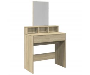 (sonoma oak) vidaXL Dressing Table with Mirror Cosmetic Table Vanity Desk Makeup Table