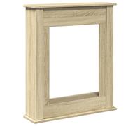 (sonoma oak) vidaXL Fireplace Surround Fire Surround Frame Engineered Wood
