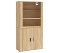 (sonoma oak) vidaXL Highboard Engineered Wood Sideboard Home Storage Cabinet Multi Colours