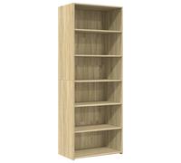(sonoma oak) vidaXL Highboard Sideboard Cabinet Storage Cupboard Black Engineered Wood