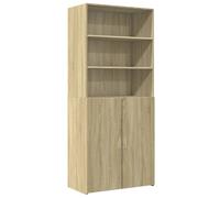 (sonoma oak) vidaXL Highboard Sideboard Cabinet Storage Cupboard White Engineered Wood