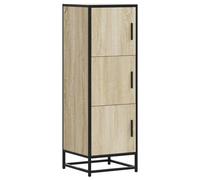 (sonoma oak) vidaXL Highboard Sonoma Oak 35.5x35x106.5 cm Engineered Wood and Metal