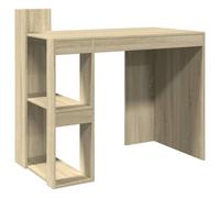 (sonoma oak) vidaXL Office Desk Computer Desk Writing Table Study Table Engineered Wood