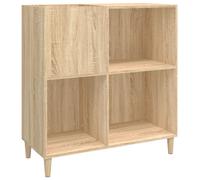 Vidaxl Record Cabinet Sonoma Oak 84.5X38X89 Cm Engineered Wood