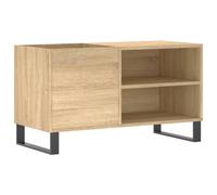 (sonoma oak) vidaXL Record Cabinet Record Storage Cabinet Sideboard White Engineered Wood