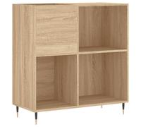 vidaXL Record Cabinet Sonoma Oak 84.5X38X89 Cm Engineered Wood, Brown