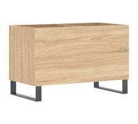 (sonoma oak) vidaXL Record Cabinet Vinyl Record Storage Cabinet Grey Sonoma Engineered Wood