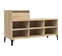 (Sonoma oak) vidaXL Shoe Cabinet Engineered Wood Home Shoe Storage Organiser Multi Colours