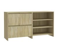 Sideboard 2-Piece Sonoma Oak Engineered Wood 70x40.5x75 cm Storage Unit 2pc set