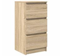 vidaXL Sideboard Sonoma Oak 37.5x35x76 cm Engineered Wood - Brown, Brown