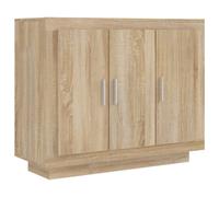 Vidaxl Sideboard Sonoma Oak 92X35X75 Cm Engineered Wood, Brown