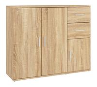 (sonoma oak) vidaXL Sideboard 91x29.5x75 cm Engineered Wood Storage Cabinet Multi Colours
