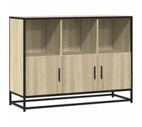 (sonoma oak) vidaXL Sideboard Smoked Oak 100x35x76 cm Engineered Wood storage cabinet