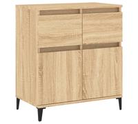 (sonoma oak) vidaXL Sideboard Storage Cabinet Cupboard Highboard for Home Engineered Wood