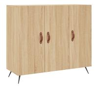 (sonoma oak) vidaXL Sideboard Storage Cabinet Side Cabinet Cupboard White Engineered Wood
