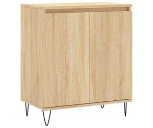 (sonoma oak) vidaXL Sideboard Storage Cabinet Side Cabinet Cupboard White Engineered Wood