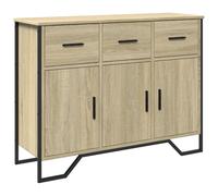 (sonoma oak) vidaXL Sideboard Storage Cupboard Cabinet Highboard Smoked Oak Engineered Wood