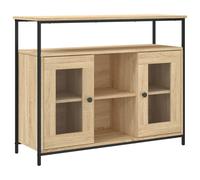 vidaXL Sideboard Sonoma Oak 100x35x80 cm Engineered Wood