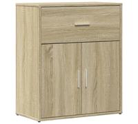 (sonoma oak) vidaXL Sideboard Storage Cupboard Side Cabinet Highboard Black Engineered Wood