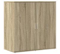 (sonoma oak) vidaXL Sideboard Storage Cupboard Side Cabinet Highboard Black Engineered Wood
