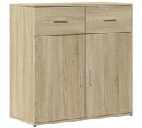 vidaXL Sideboard Sonoma Oak 79x38x80 cm Engineered Wood - Brown, Brown