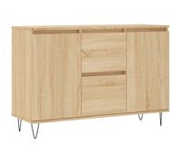 (sonoma oak) vidaXL Sideboard Storage Side Cabinet Cupboard Concrete Grey Engineered Wood