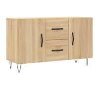 vidaXL Sideboard Sonoma Oak 100x36x60 cm Engineered Wood 2 Drawers 2 Doors