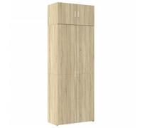 vidaXL Storage Cabinet Sonoma Oak 80x42.5x225 cm Engineered Wood